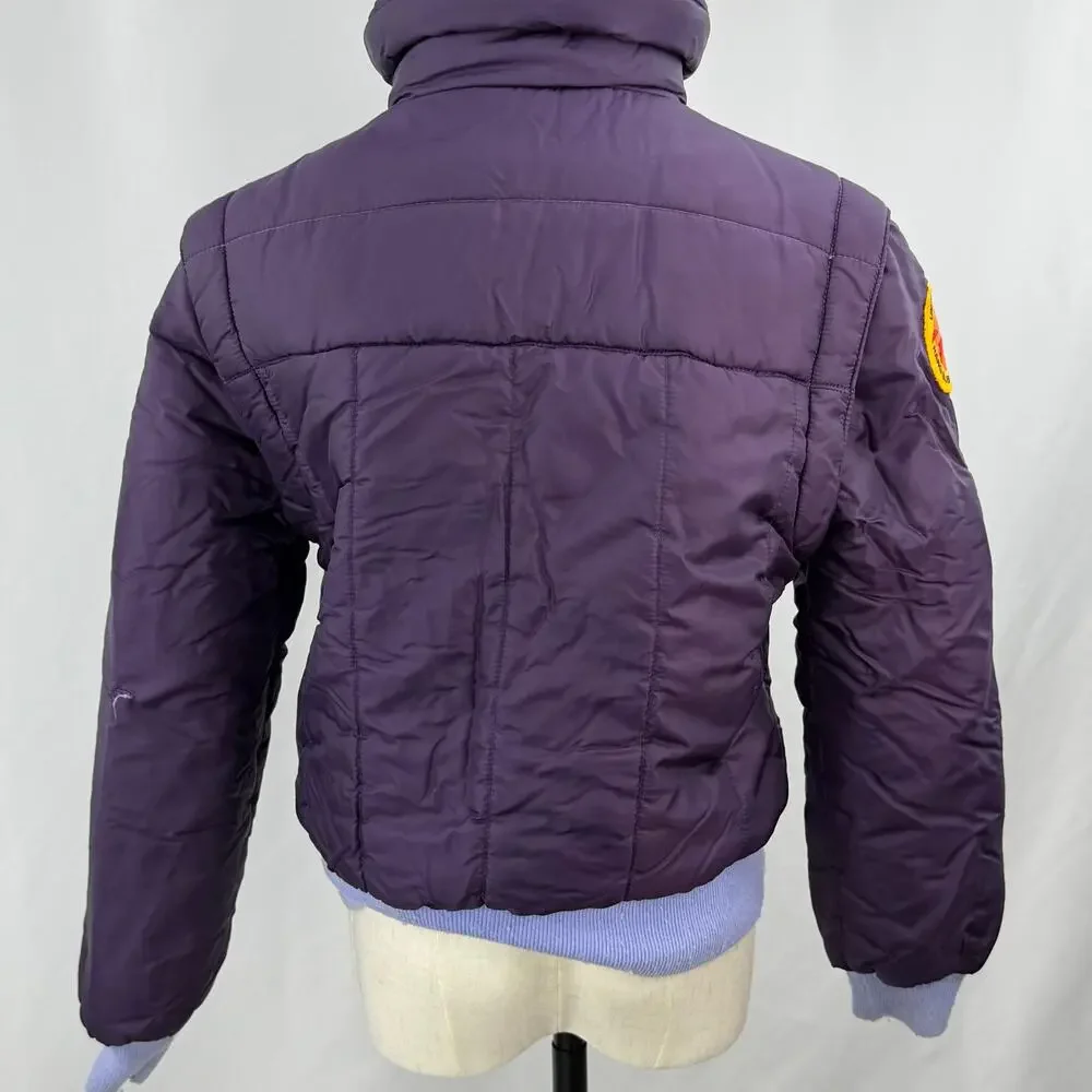 Vintage Levi’s USHGA Hang Gliding Puffer Jacket USA Plum Blue Youth 12